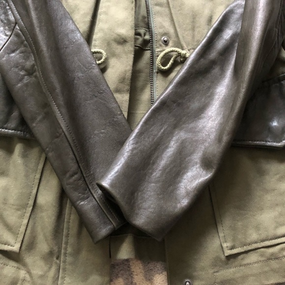 Veda Size S Jacket With Genuine Leather - Picture 7 of 10